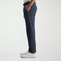 Haggar Life Khaki Comfort Chino Mens Straight Fit Flat Front Pant