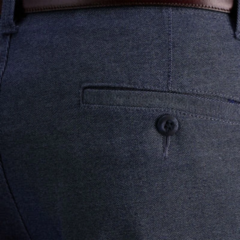 Haggar Life Khaki Comfort Chino Mens Straight Fit Flat Front Pant