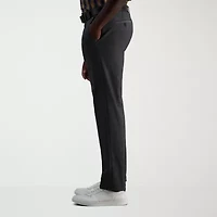 Haggar Life Khaki Comfort Chino Mens Straight Fit Flat Front Pant