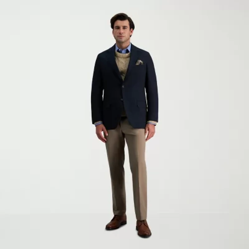 Haggar JMH Glen Plaid Mens Plaid Sport Coat