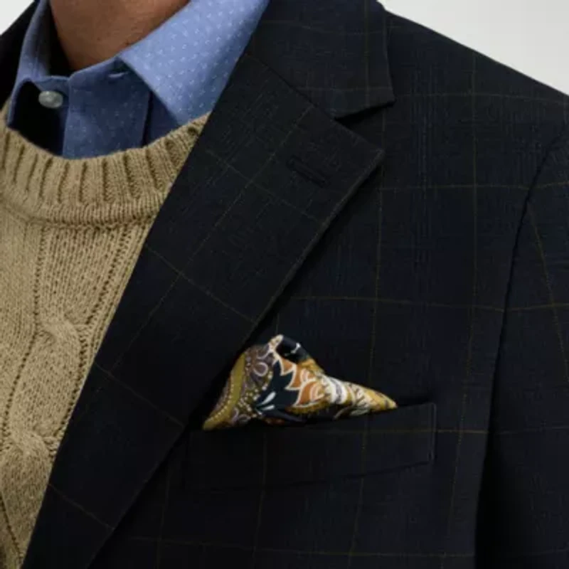 Haggar JMH Glen Plaid Mens Plaid Sport Coat