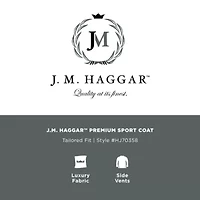 Haggar JMH Glen Plaid Mens Plaid Sport Coat