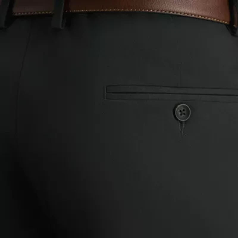 Haggar JMH Tailored Mens Stretch Fabric Modern Fit Flat Front Suit Pant