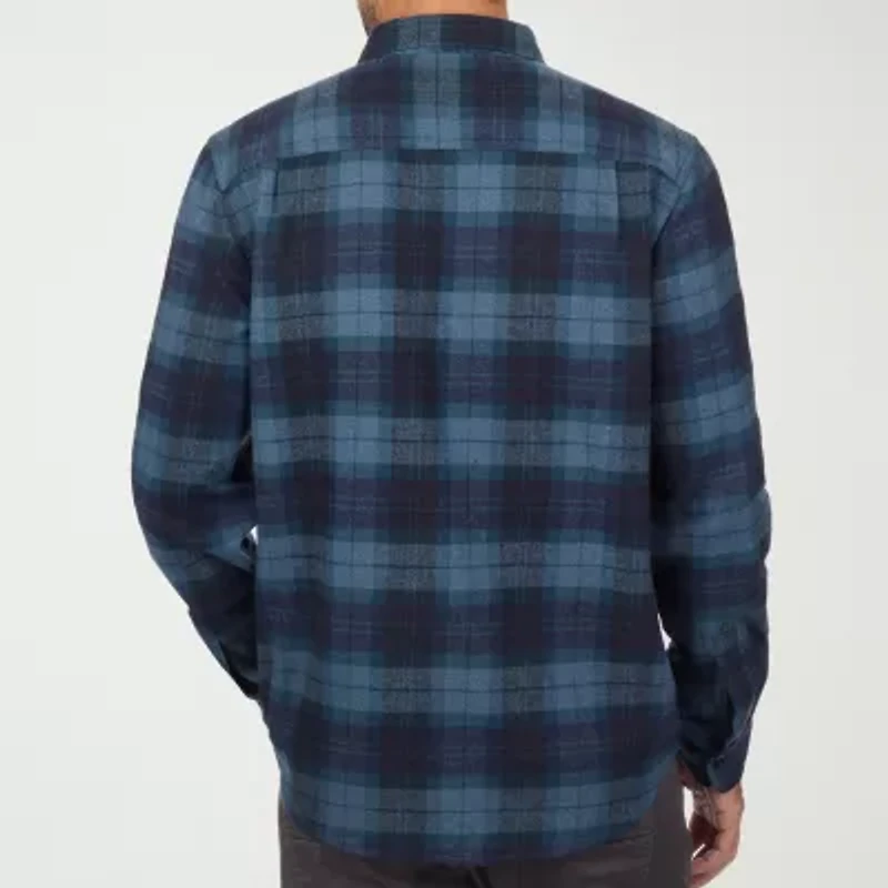 American Outdoorsman Mens Long Sleeve Regular Fit Flannel Shirt