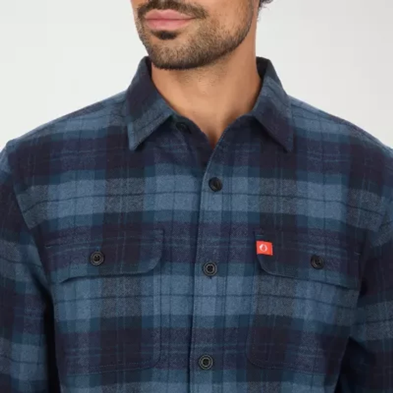 American Outdoorsman Mens Long Sleeve Regular Fit Flannel Shirt