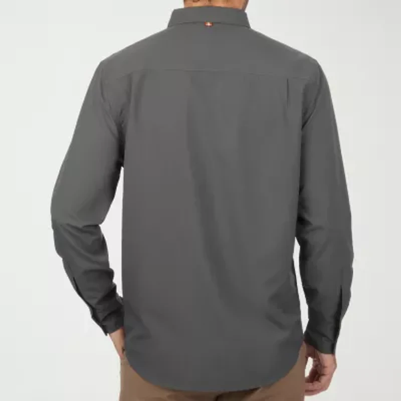 American Outdoorsman Mens Long Sleeve Regular Fit Button-Down Shirt
