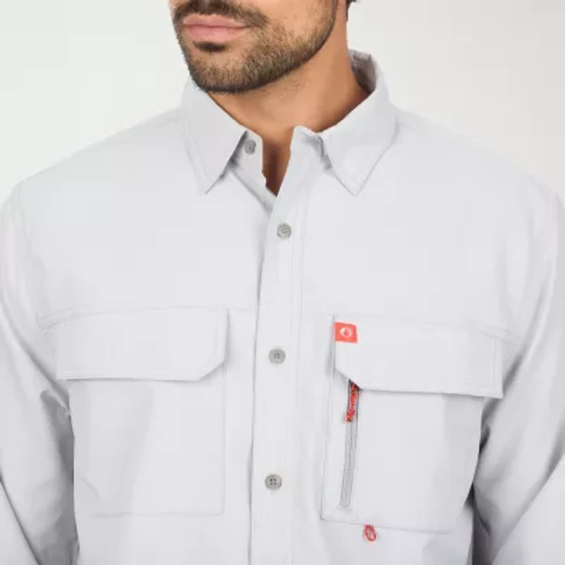 American Outdoorsman Mens Long Sleeve Regular Fit Button-Down Shirt