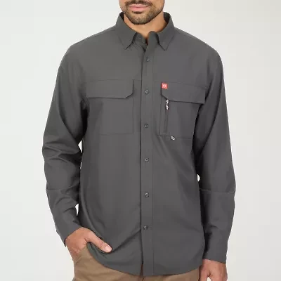 American Outdoorsman Mens Long Sleeve Regular Fit Button-Down Shirt