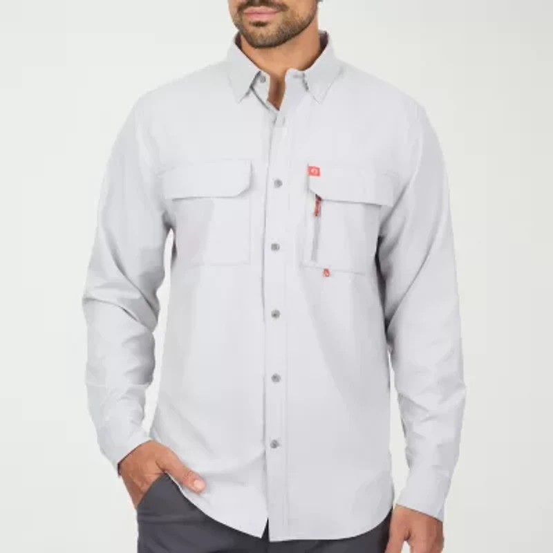 American Outdoorsman Mens Long Sleeve Regular Fit Button-Down Shirt