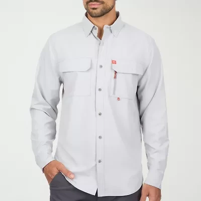 American Outdoorsman Mens Long Sleeve Regular Fit Button-Down Shirt