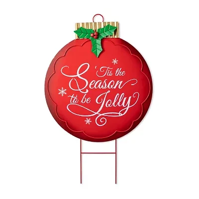 Glitzhome 32" Metal Ornament Christmas Yard Art