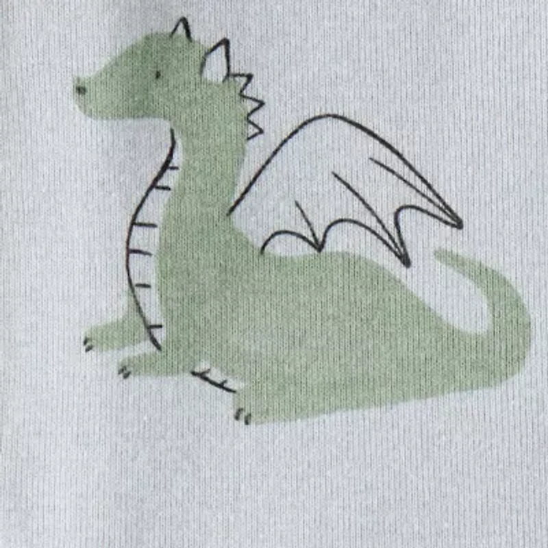 Carter's Toddler Boys Rib Round Neck Long Sleeve Footed Pajamas