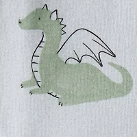 Carter's Toddler Boys Rib Round Neck Long Sleeve Footed Pajamas