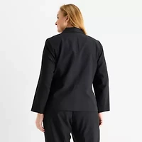 Black Label by Evan-Picone Womens Classic Fit Plus Suit Jacket