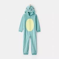 Carter's Little & Big Kid Boys Fleece Hooded Long Sleeve One Piece Pajama