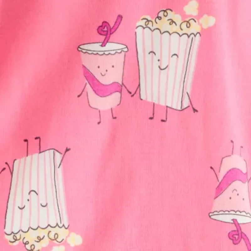 Carter's Toddler Girls Rib Round Neck Long Sleeve 4-pc. Pajama Sets