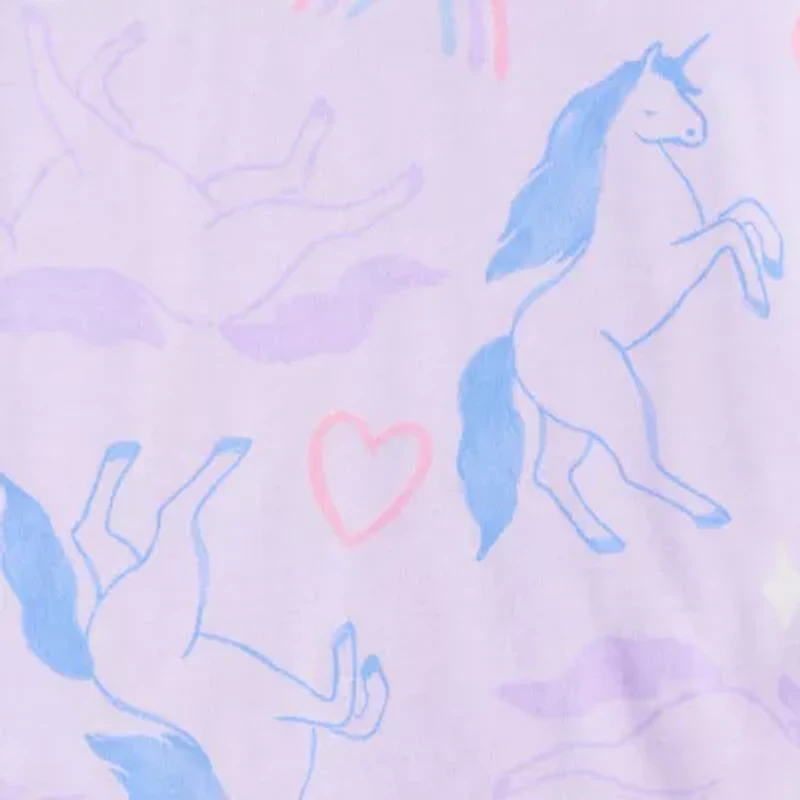 Carter's Little & Big Kid Girls Rib Round Neck Long Sleeve 4-pc. Pajama Sets