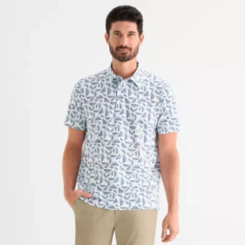 St. John's Bay Performance Mens Classic Fit Short Sleeve Polo Shirt