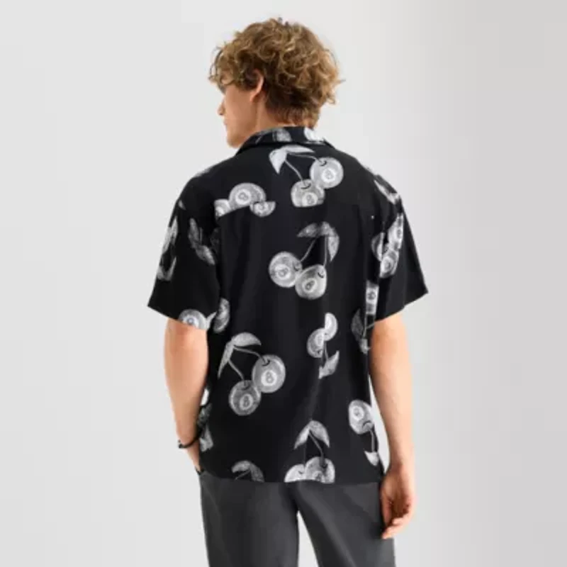 Arizona Mens Short Sleeve Relaxed Fit Button-Down Shirt