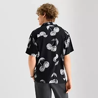 Arizona Mens Short Sleeve Relaxed Fit Button-Down Shirt