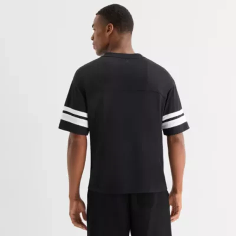 Xersion Mesh Mens V Neck Short Sleeve Quick Dry Active T-Shirt