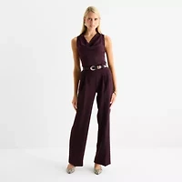 Worthington Womens Cowl Neck Sleeveless Blouse