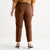 Worthington Womens Skinny Plus Slim Pant