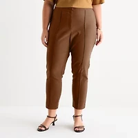 Worthington Womens Skinny Plus Slim Pant