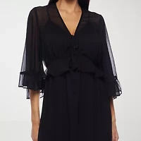 Premier Amour Womens 3/4 Sleeve Maxi Dress