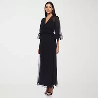 Premier Amour Womens 3/4 Sleeve Maxi Dress