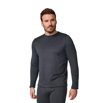 Free Country Mens Force Grid Crew Neck Long Sleeve Thermal Shirt