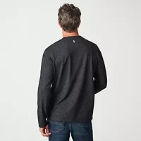 Free Country Mens Crew Neck Long Sleeve Stretch Fabric Active T-Shirt