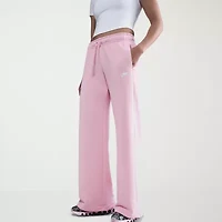 Nike Club Womens Wide Leg Mid Rise Fleece Sweatpant