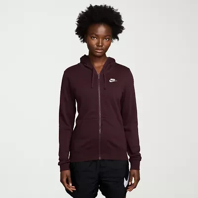 Nike Womens Long Sleeve Fleece Zipper Active Hoodie
