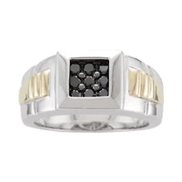 Mens ½ CT. T.W. Color- Enhanced Black Diamond Ring