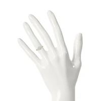 Womens 1/3 CT. T.W. Natural White Diamond 10K Gold Cocktail Ring