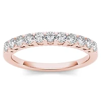 Womens 2MM / CT. T.W. Natural White Diamond 10K Gold Wedding Band