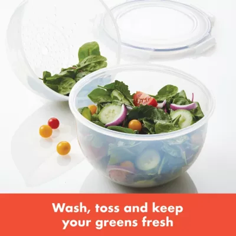 Lock & Lock 16.9-Cup Salad Bowl with Colander Insert