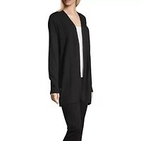 Worthington Womens Long Sleeve Open Front Cardigan