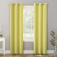 Sun Zero Riley Grommet Top Energy Saving Blackout Single Curtain Panel