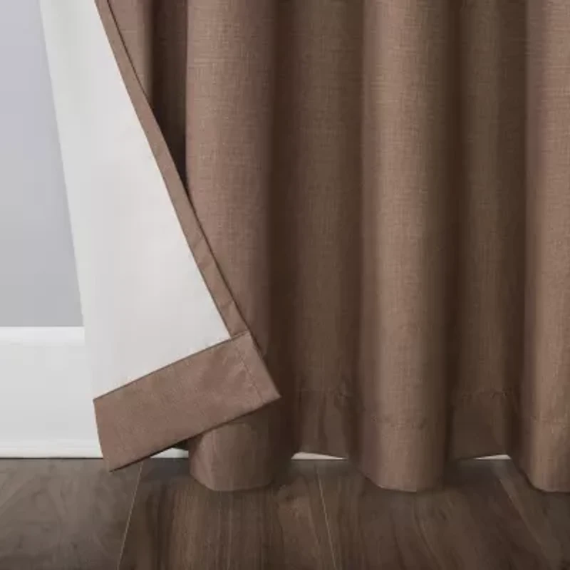 Sun Zero Duran Grommet Top Energy Saving 100% Blackout Single Curtain Panel