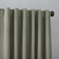Sun Zero Amherst Velvet Thermal Extreme Back Tab Energy Saving 100% Blackout Single Curtain Panel