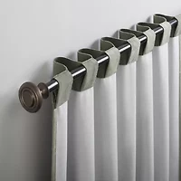 Sun Zero Amherst Velvet Thermal Extreme Back Tab Energy Saving 100% Blackout Single Curtain Panel