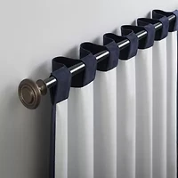 Sun Zero Amherst Velvet Thermal Extreme Back Tab Energy Saving 100% Blackout Single Curtain Panel