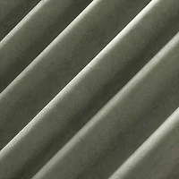 Sun Zero Amherst Velvet Thermal Extreme Back Tab Energy Saving 100% Blackout Single Curtain Panel