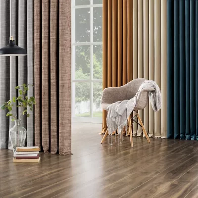 Sun Zero Amherst Velvet Thermal Extreme Back Tab Energy Saving 100% Blackout Single Curtain Panel