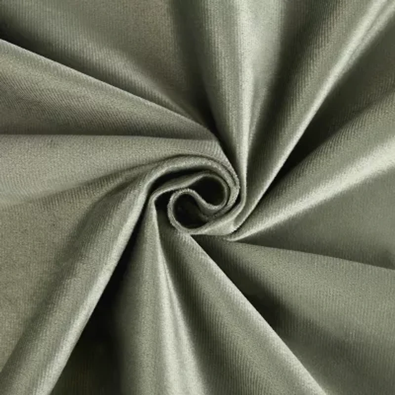 Sun Zero Amherst Velvet Thermal Extreme Back Tab Energy Saving 100% Blackout Single Curtain Panel