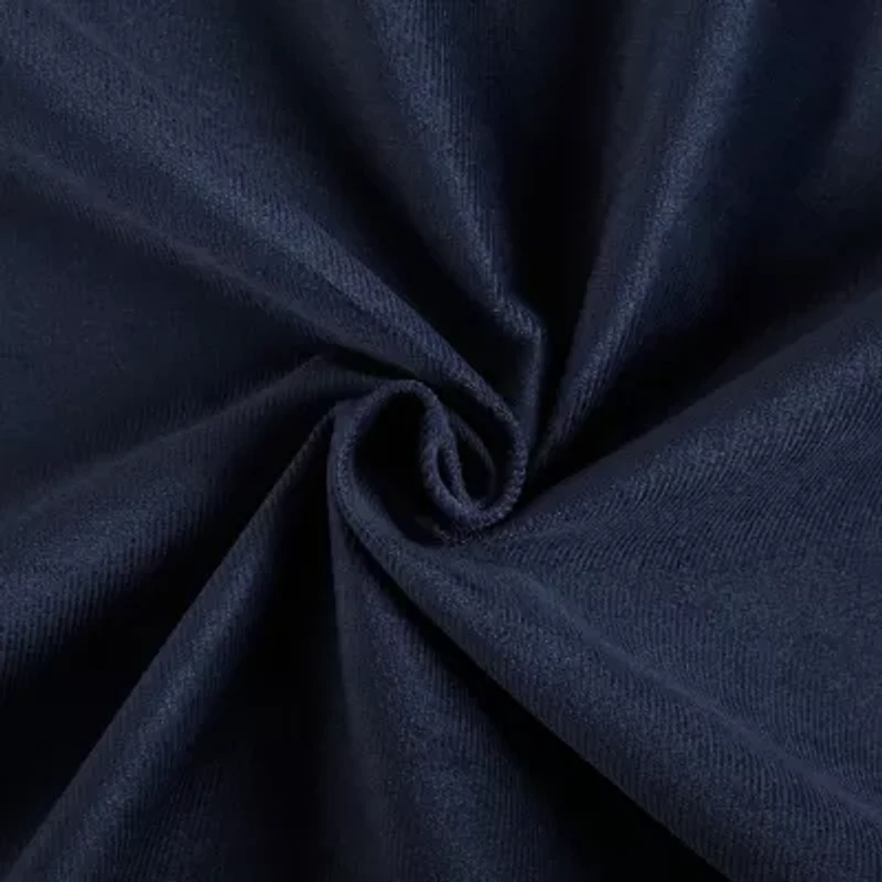 Sun Zero Amherst Velvet Thermal Extreme Back Tab Energy Saving 100% Blackout Single Curtain Panel