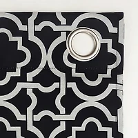 Sun Zero Barnett Trellis Grommet Top Energy Saving Blackout Single Curtain Panel