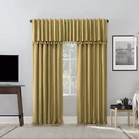 Sun Zero Evelina Faux Dupioni Silk Thermal Extreme Back Tab Energy Saving 100% Blackout Single Curtain Panel